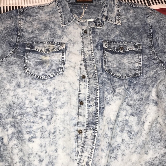 Denim & Rivets washed butten up - Picture 3 of 3